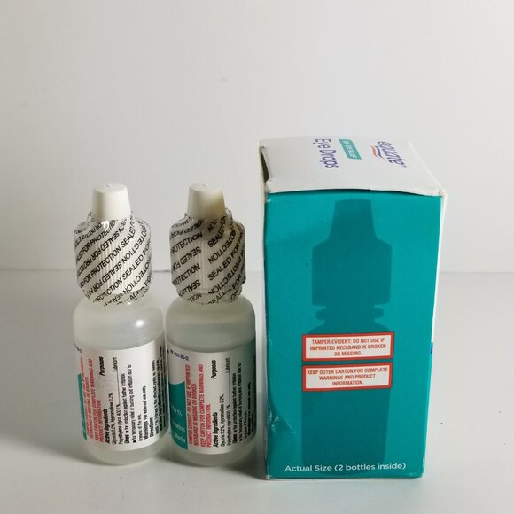 NIB Equate 2X0.5 ml bottles pack of Dry Eye Relief Eye Drops Manufacturer Sealed - Picture 4 of 11